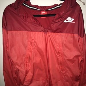 Red Nike Windbreaker
